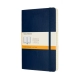 Notes MOLESKINE Classic L (13x21 cm) w linie, miękka oprawa, sapphire blue, 400 stron, niebieski