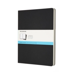 Zestaw 3 Zeszytów MOLESKINE Cahier Journals XL (19x25cm) w kropki, 120 stron, czarny