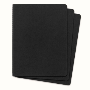 Zestaw 3 Zeszytów MOLESKINE Cahier Journals XL (19x25cm) w kropki, 120 stron, czarny-250005