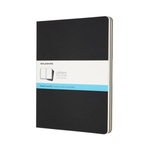 Zestaw 3 Zeszytów MOLESKINE Cahier Journals XL (19x25cm) w kropki, 120 stron, czarny