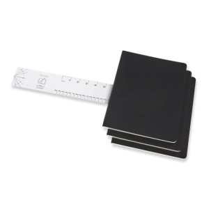 Zestaw 3 Zeszytów MOLESKINE Cahier Journals XL (19x25cm) w kropki, 120 stron, czarny-250010
