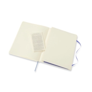 Notes MOLESKINE Classic XL (19x25 cm) w linie, miękka oprawa, hydrangea blue, 192 strony, niebieski-250025