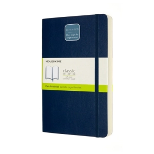 Notes MOLESKINE Classic L (13x21 cm) gładki, miękka oprawa, sapphire blue, 400 stron, niebieski-250042