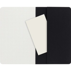 Zestaw 3 Zeszytów MOLESKINE Cahier Journals L (13x21cm) w kratkę, 80 strony, czarny-250047