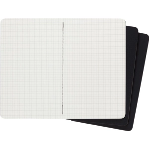 Zestaw 3 Zeszytów MOLESKINE Cahier Journals L (13x21cm) w kratkę, 80 strony, czarny-250049