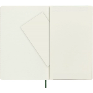 Notes MOLESKINE L (13x21cm) w kropki, miękka oprawa, myrtle green, 192 strony, zielony-250068
