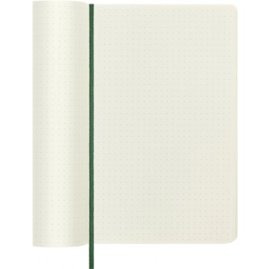 Notes MOLESKINE L (13x21cm) w kropki, miękka oprawa, myrtle green, 192 strony, zielony-250071