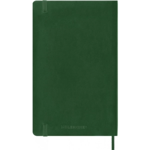 Notes MOLESKINE L (13x21cm) w kropki, miękka oprawa, myrtle green, 192 strony, zielony-250072
