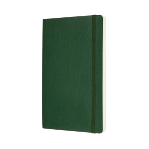 Notes MOLESKINE L (13x21cm) w kropki, miękka oprawa, myrtle green, 192 strony, zielony-250075