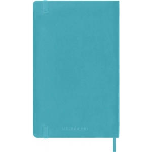 Notes MOLESKINE L (13x21 cm) gładki, miękka oprawa, reef blue, 192 strony, niebieski-250076