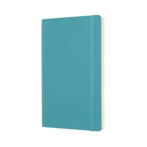 Notes MOLESKINE L (13x21 cm) gładki, miękka oprawa, reef blue, 192 strony, niebieski-250086
