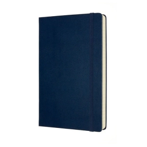 Notes MOLESKINE Classic L (13x21 cm) w linie, twarda oprawa, sapphire blue, 400 stron, niebieski-250090