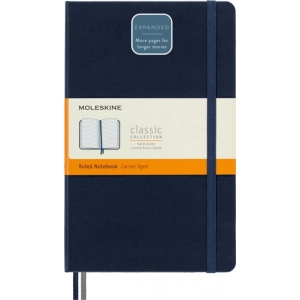 Notes MOLESKINE Classic L (13x21 cm) w linie, twarda oprawa, sapphire blue, 400 stron, niebieski-250097