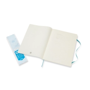 Notes MOLESKINE XL (19x25 cm) w linie, miękka oprawa, reef blue, 192 strony, niebieski-250103