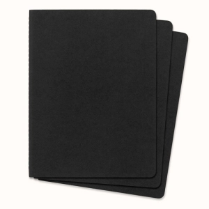 Zestaw 3 Zeszytów MOLESKINE Cahier Journals XL (19x25cm) w linie, 120 stron, czarny-250112