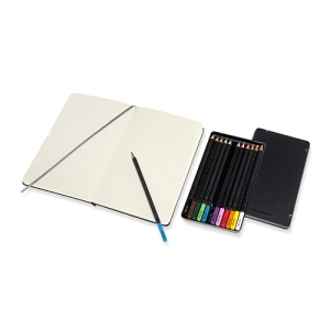 Zestaw MOLESKINE Art. Sketching Kit sketchbook L + zestaw kredek akwarelowych-250130