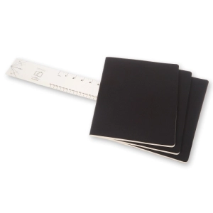 Zestaw 3 Zeszytów MOLESKINE Cahier Journals XL (19x25cm) w linie, 120 stron, czarny-250146