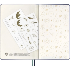 Notatnik MOLESKINE Harry Potter Patronum 2024, 13x21cm, w linie, edycja limitowana-250154
