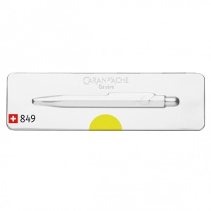 Długopis CARAN D'ACHE 849 Pop Line Fluo M w pudełku żółty-250953