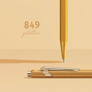 Długopis CARAN D'ACHE 849 Goldbar M w pudełku złoty-250968