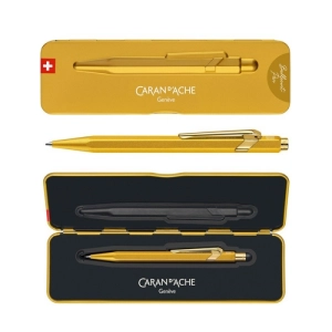 Długopis CARAN D'ACHE 849 Goldbar M w pudełku złoty-250973