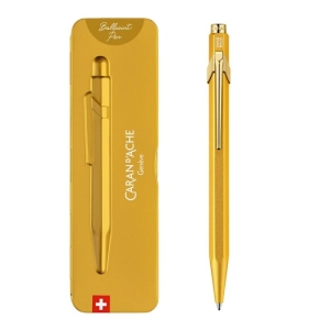 Długopis CARAN D'ACHE 849 Goldbar M w pudełku złoty-250974