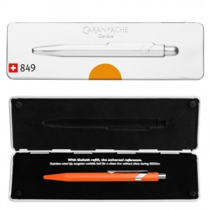 Długopis CARAN D'ACHE 849 Pop Line Fluo M w pudełku pomarańczowy-251228