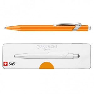Długopis CARAN D'ACHE 849 Pop Line Fluo M w pudełku pomarańczowy-251230