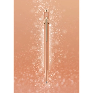 Długopis CARAN D'ACHE 849 Brut Rose M w pudełku różowe złoto-251240
