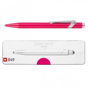 Długopis CARAN D'ACHE 849 Pop Line Fluo M w pudełku fioletowy-251341