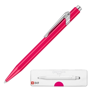 Długopis CARAN D'ACHE 849 Pop Line Fluo M w pudełku fioletowy-634630