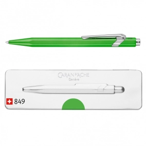 Długopis CARAN D'ACHE 849 Pop Line Fluo M w pudełku zielony-251494