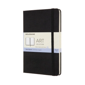 Szkicownik artystyczny MOLESKINE M (11,5x18 cm), twarda oprawa, 88 stron, czarny