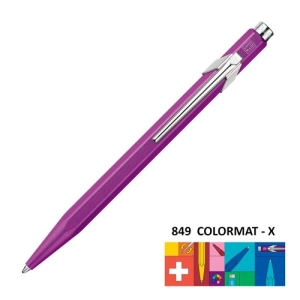 Długopis CARAN D'ACHE 849 Colormat-X M fioletowy-252034