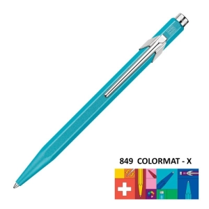 Długopis CARAN D'ACHE 849 Colormat-X M turkusowy-252040