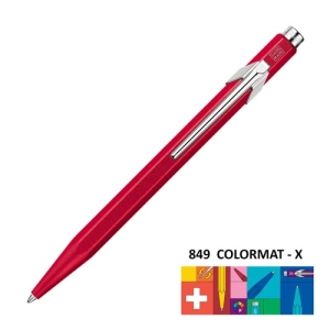 Długopis CARAN D'ACHE 849 Colormat-X M czerwony-252152