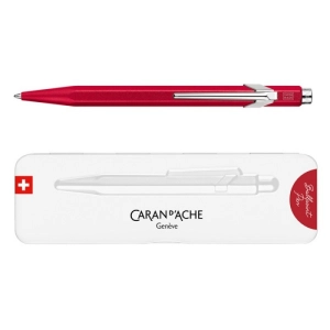 Długopis CARAN D'ACHE 849 Colormat-X M w pudełku czerwony-252842