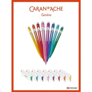 Długopis CARAN D'ACHE 849 Colormat-X M w pudełku niebieski-252864
