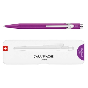 Długopis CARAN D'ACHE 849 Colormat-X M w pudełku fioletowy-253434