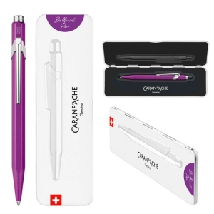 Długopis CARAN D'ACHE 849 Colormat-X M w pudełku fioletowy-253436