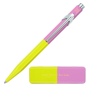 Długopis CARAN D'ACHE 849 Paul Smith Edycja 4 M w pudełku Chartreuse/Rose