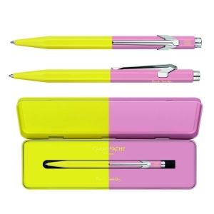 Długopis CARAN D'ACHE 849 Paul Smith Edycja 4 M w pudełku Chartreuse/Rose-253459