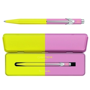 Długopis CARAN D'ACHE 849 Paul Smith Edycja 4 M w pudełku Chartreuse/Rose-253460