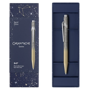 Długopis CARAN D'ACHE 849 Cosmic Gold w pudełku złoty-253776