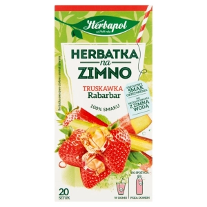 Herbata HERBAPOL na zimno - truskawka rabarbar op.20