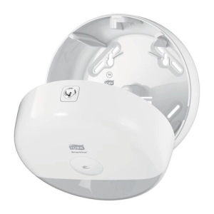 Podajnik dozownik TORK do papieru toaletowego centralnego dozowania mini system SmartOne kolor biały  system T9-254771