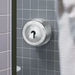 Podajnik dozownik TORK do papieru toaletowego centralnego dozowania SmartOne kolor srebny metalowy system T8-254788