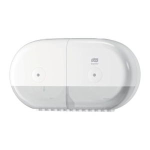 Podajnik dozownik TORK do papieru toaletowego centralnego dozowania SmartOne na dwie rolki kolor biały system T9-254794