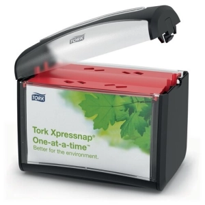 Podajnik dozownik TORK do serwetek dyspenserowych nablatowy kolor czarny na 275 szt. serwetek system N4-254829
