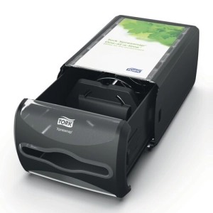 Podajnik dozownik TORK do serwetek dyspenserowych nablatowy kolor czarny na 550 szt. serwetek system N4-254831